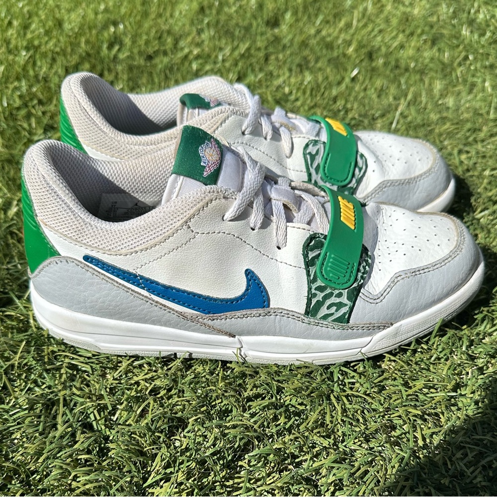 Jordan Kids Sneakers White Green Blue